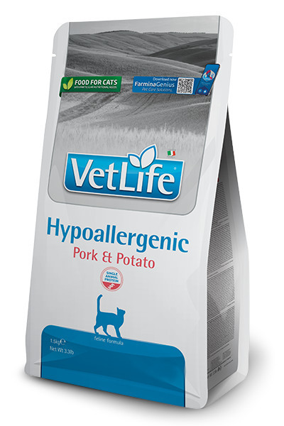 FARMINA VET Life Hypoallergenic Feline Pork & Potato - Trockenfutter für Katzen - 1,5 kg - foto 3