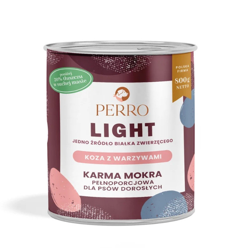 PERRO Light Goat with vegetables - Nassfutter für Hunde - 800g - foto 4