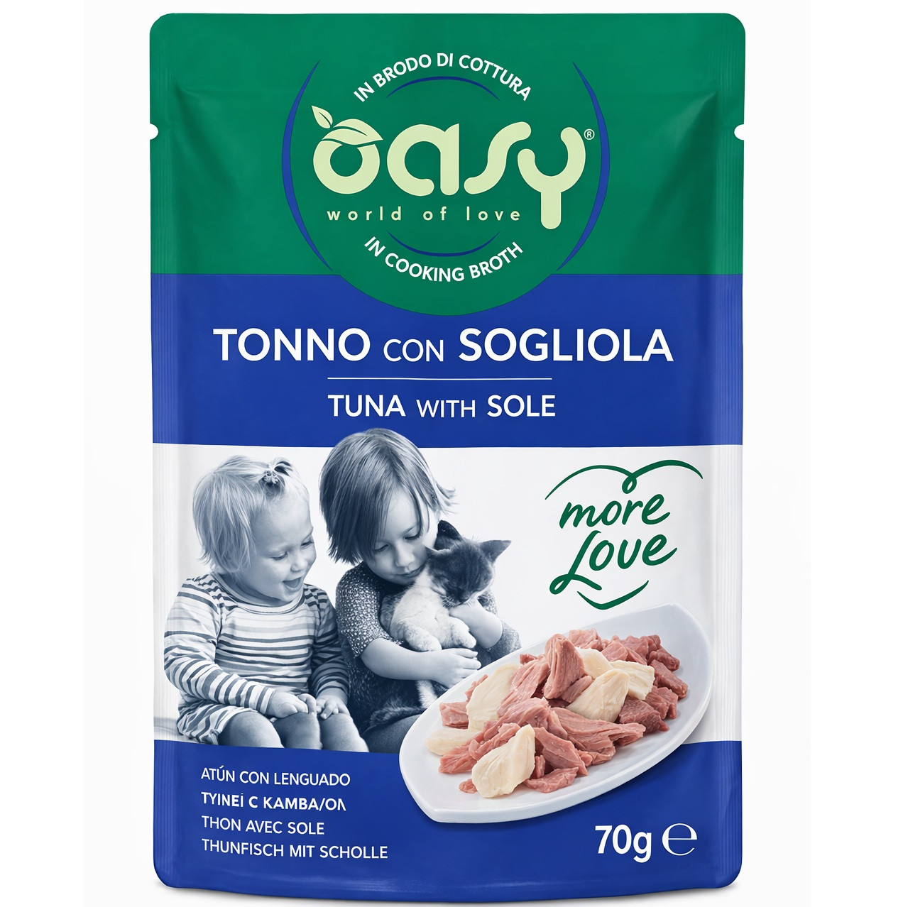 OASY More Love Tuna with sole - nassfutter für Katzen - 70g - foto 1