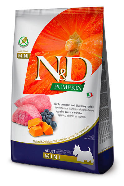 Farmina Pet Food 8010276033277 Hunde-Trockenfutter 2,5 kg Adult Heidelbeere, Lamm, Kürbis - foto 2