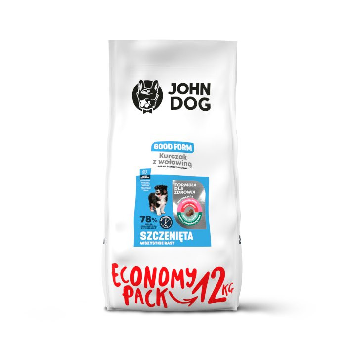 JOHN DOG Good Form Puppy Chicken with beef - Trockenfutter für Hunde - 12 kg - foto 1