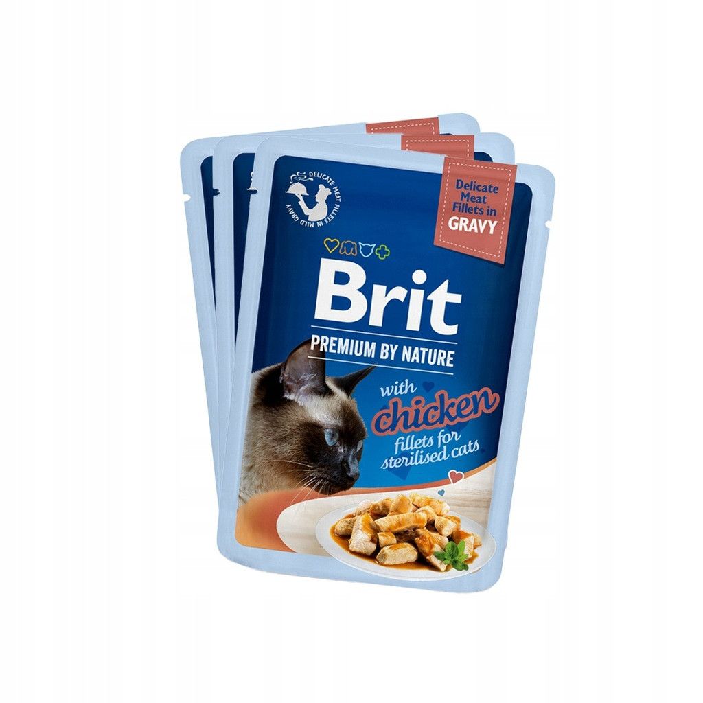 BRIT Premium by Nature Sterilised Plate Beutel in Soße Mix aus Geschmacksrichtungen - Nassfutter für Katzen - 12x85g - foto 3