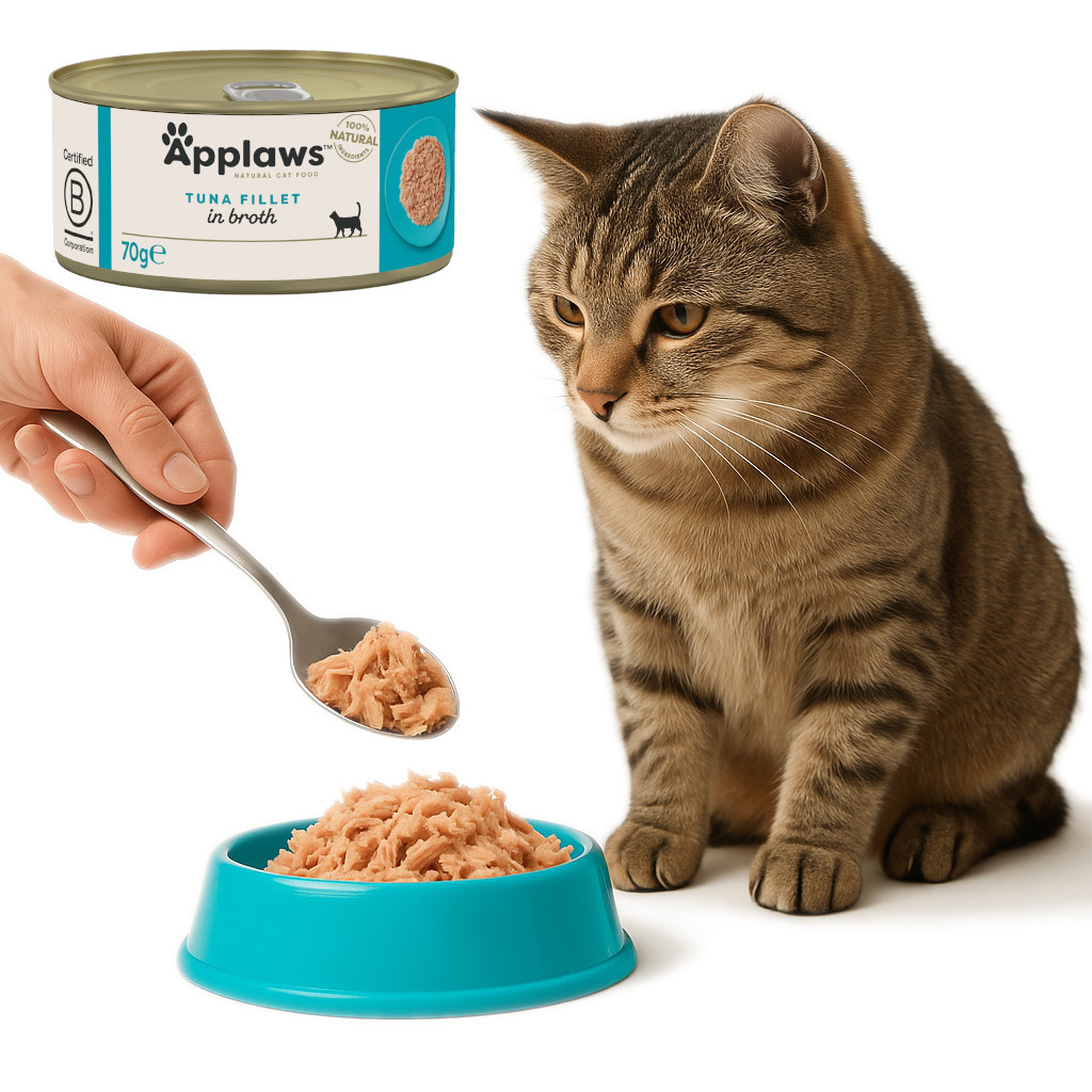 APPLAWS Tuna fillet in broth - nassfutter für Katzen - 12x70g - foto 3