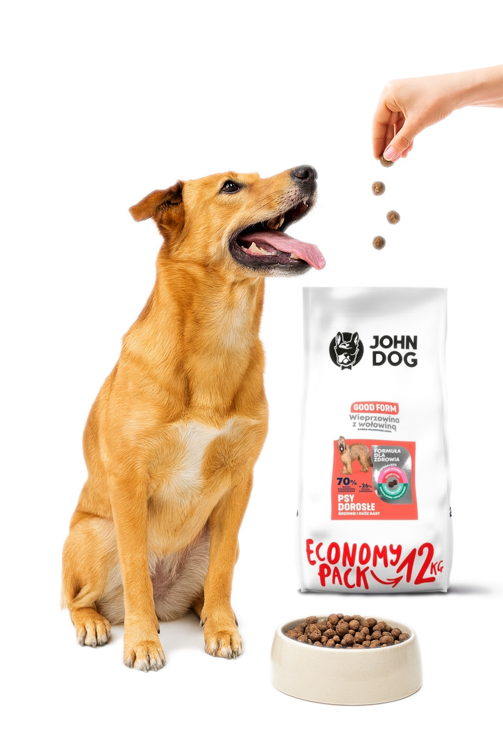 JOHN DOG Good Form Adult Pork with beef - Trockenfutter für Hunde - 12 kg - foto 3