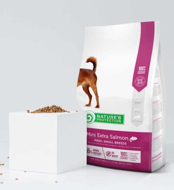 NATURE'S PROTECTION Mini Extra Salmon - trockenfutter für Hunde - 7,5kg - foto 2