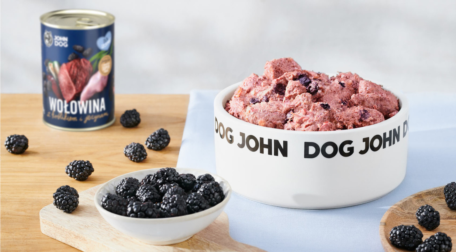 JOHN DOG Berry Line Puppy Beef with rabbit and blackberries - Nassfutter für Hunde - 400g - foto 1