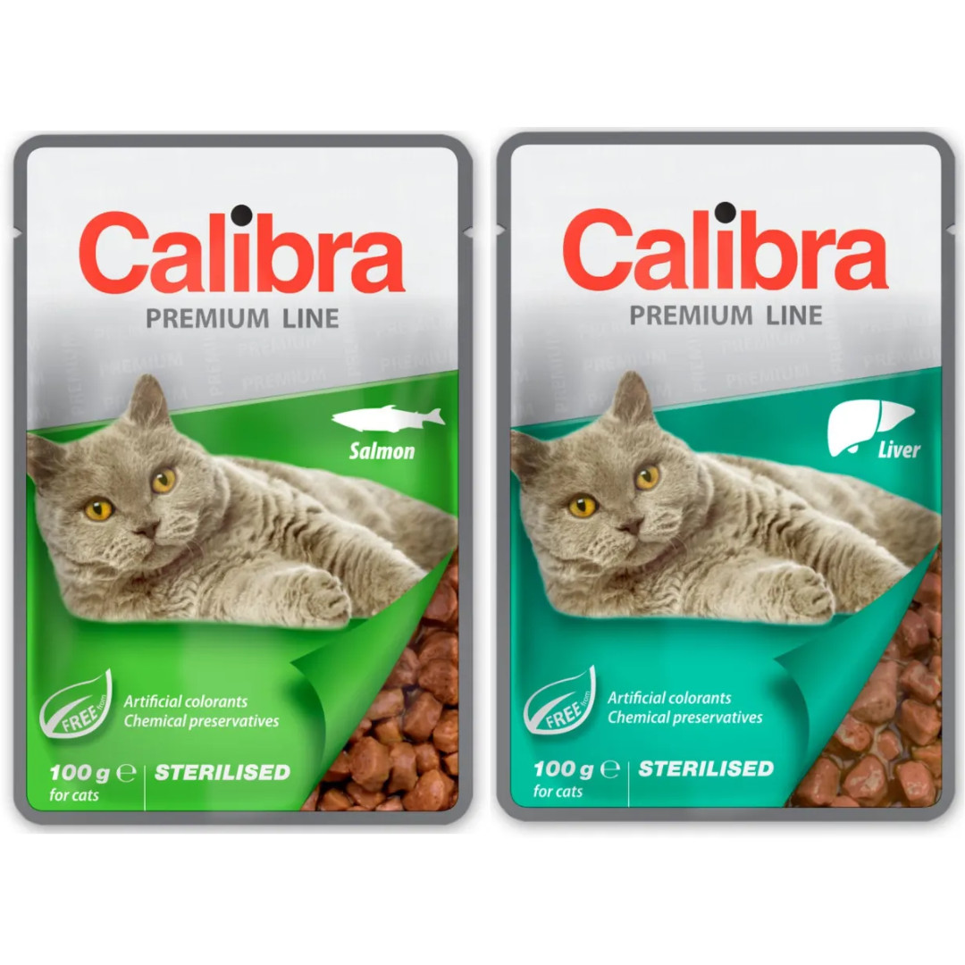 CALIBRA Cat Premium Sterilised - nassfutter für Katzen - 12x100g - foto 2