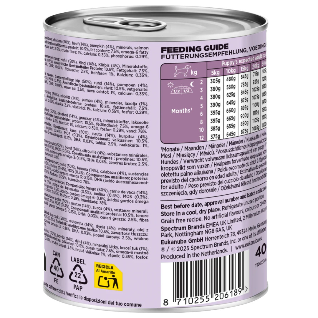 EUKANUBA Life Care Puppy Reich an Rind und Kürbis - Nassfutter für Hunde - 6x400g - foto 2