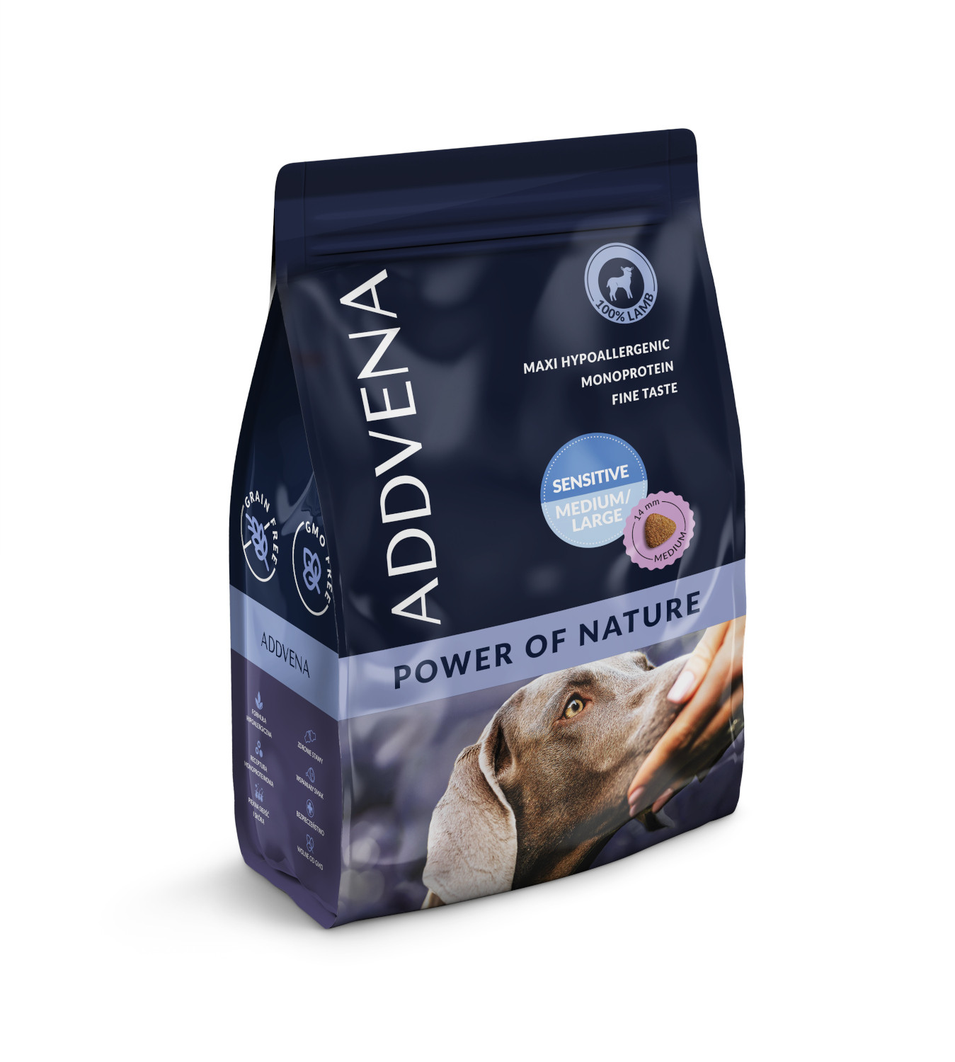 ADDVENA Power of Nature Adult Sensitive Medium/Large Lamb - trockenfutter für Hunde - 2,5kg - foto 2