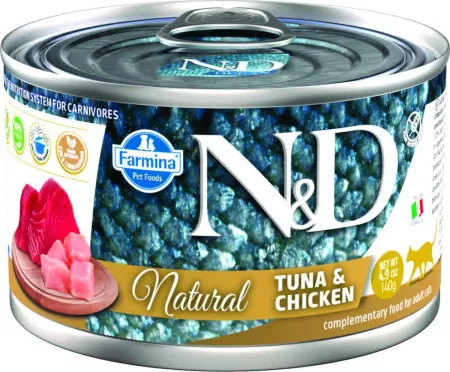 FARMINA N&D Cat Natural Thunfisch&Huhn- Nassfutter für Katzen - 140 g - foto 3