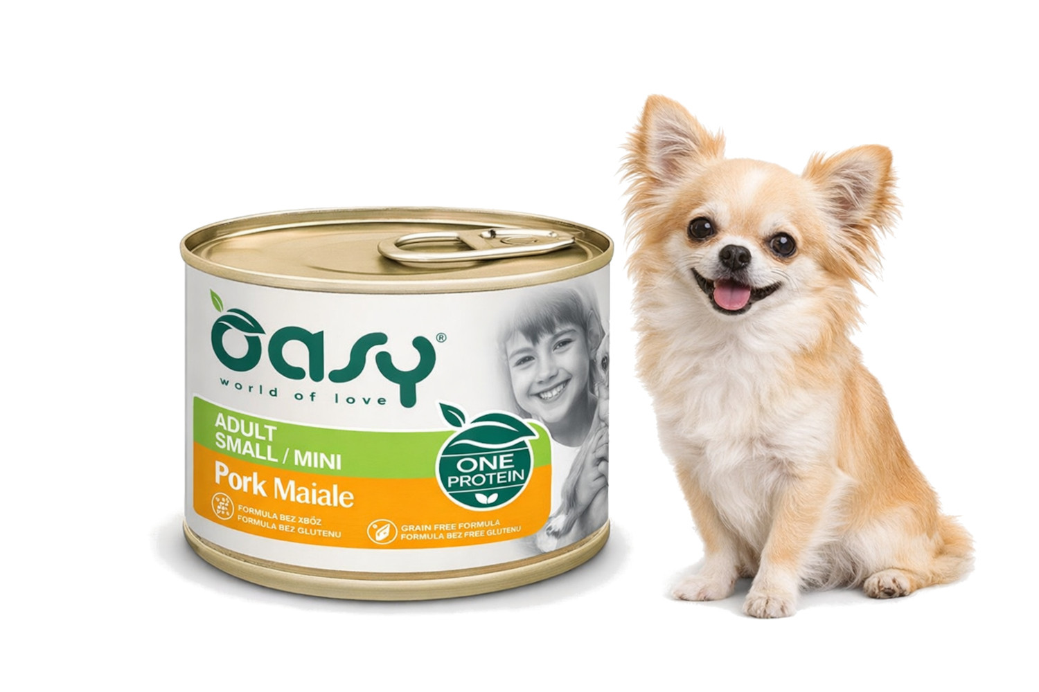 OASY One Protein Adult Small/Mini Pork - Nassfutter für Hunde - 200g - foto 2