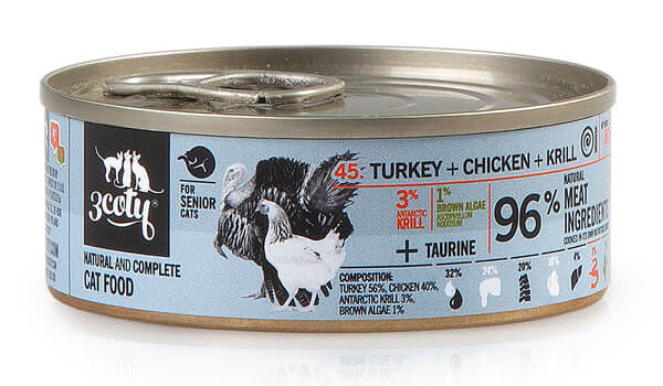 3COTY Turkey with chicken and krill Senior - nassfutter für Katzen - 80g - foto 9