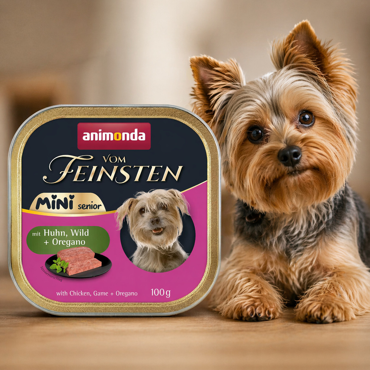 ANIMONDA Vom Feinsten Senior Mini Chicken with game and oregano - Nassfutter für Hunde - 100g - foto 2