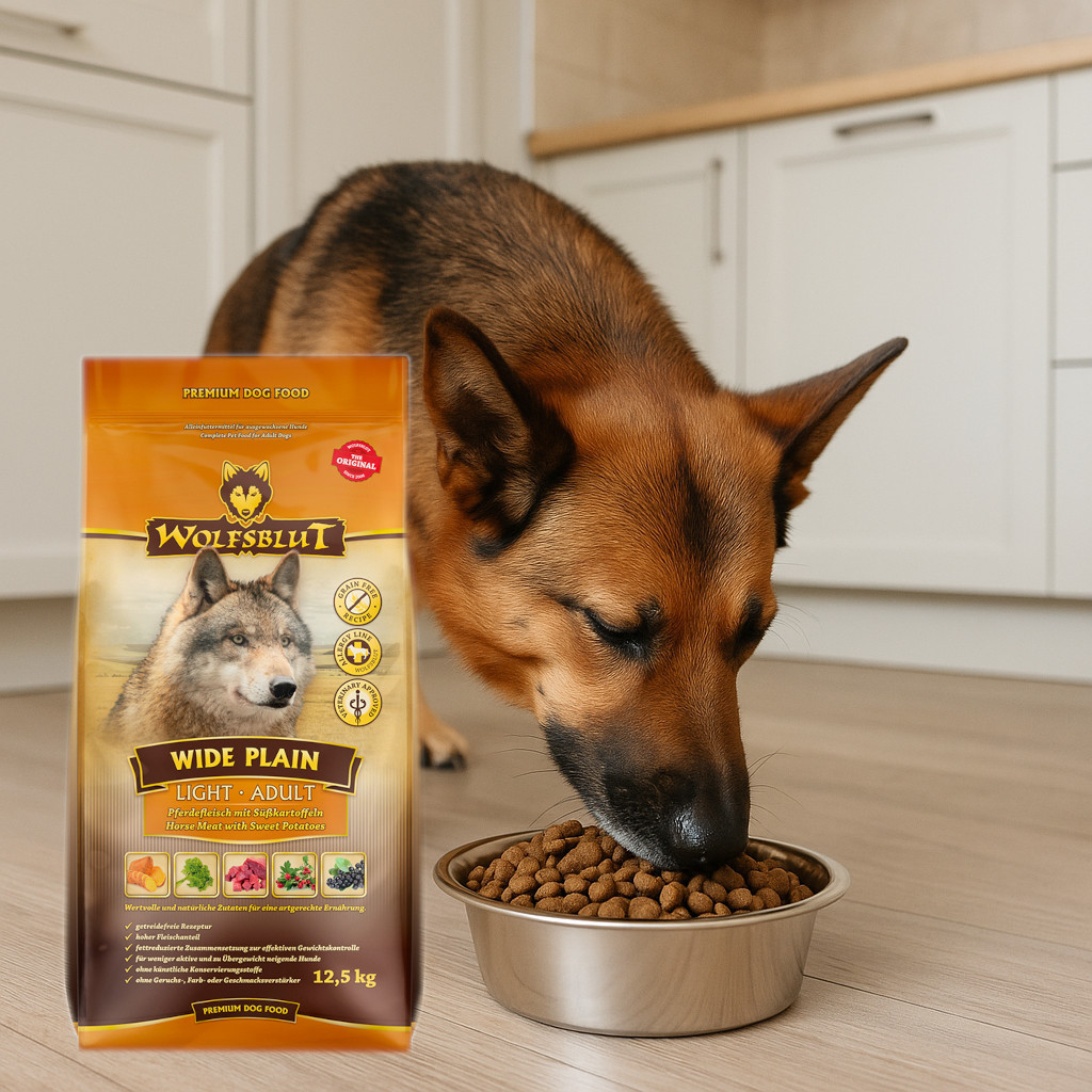WOLFSBLUT Wide Plain Light Horse with sweet potatoes - trockenfutter für Hunde - 12,5kg - foto 4