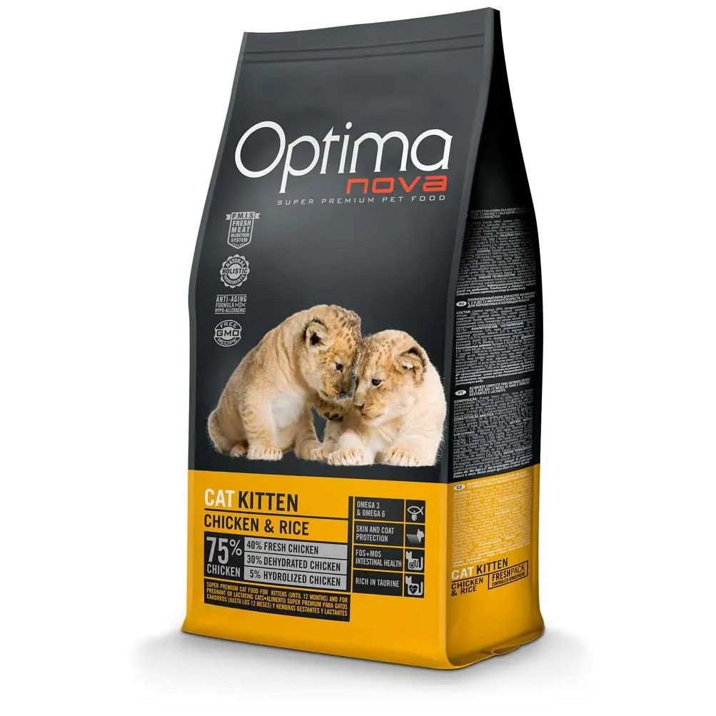 OPTIMANOVA Cat Kitten Chicken & Rice - trockenfutter für Katzen - 8kg - foto 1