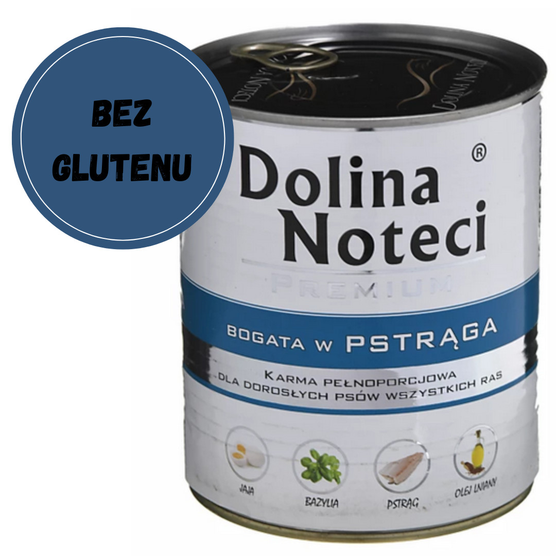 DOLINA NOTECI Premium Reich an Forellen - Nassfutter für Hunde - 800 g - foto 2
