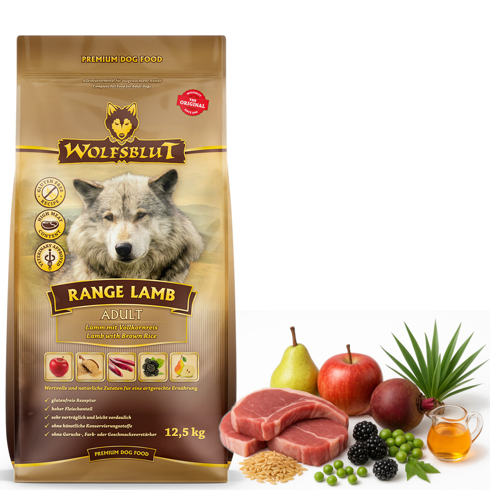 WOLFSBLUT Range Lamb Lamb with rice - trockenfutter für Hunde - 2x12,5kg - foto 5