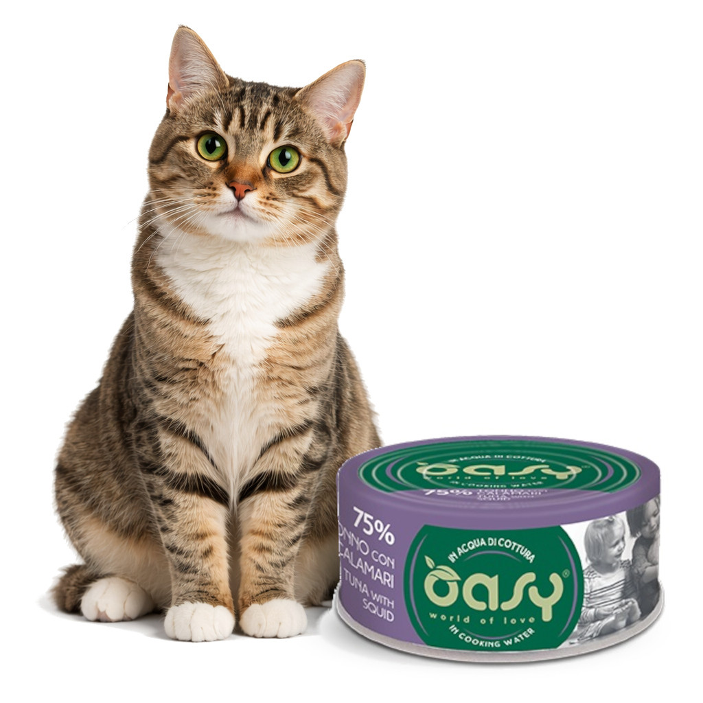 OASY More Love Tuna with squid - nassfutter für Katzen - 70g - foto 2