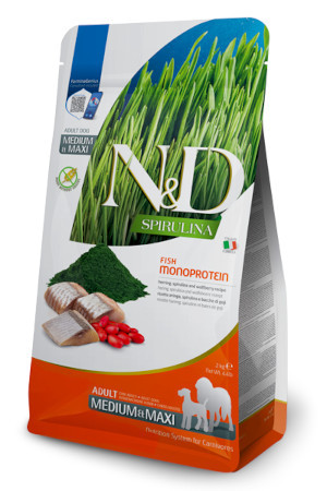 FARMINA N&D Spirulina Herring Adult Med/Maxi - Trockenfutter für Hunde - 7 kg - foto 3