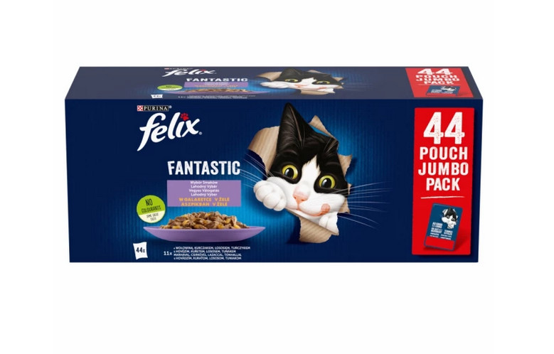 PURINA Felix Fantastic Mix in jelly - nassfutter für Katzen - 44 x 85g - foto 1