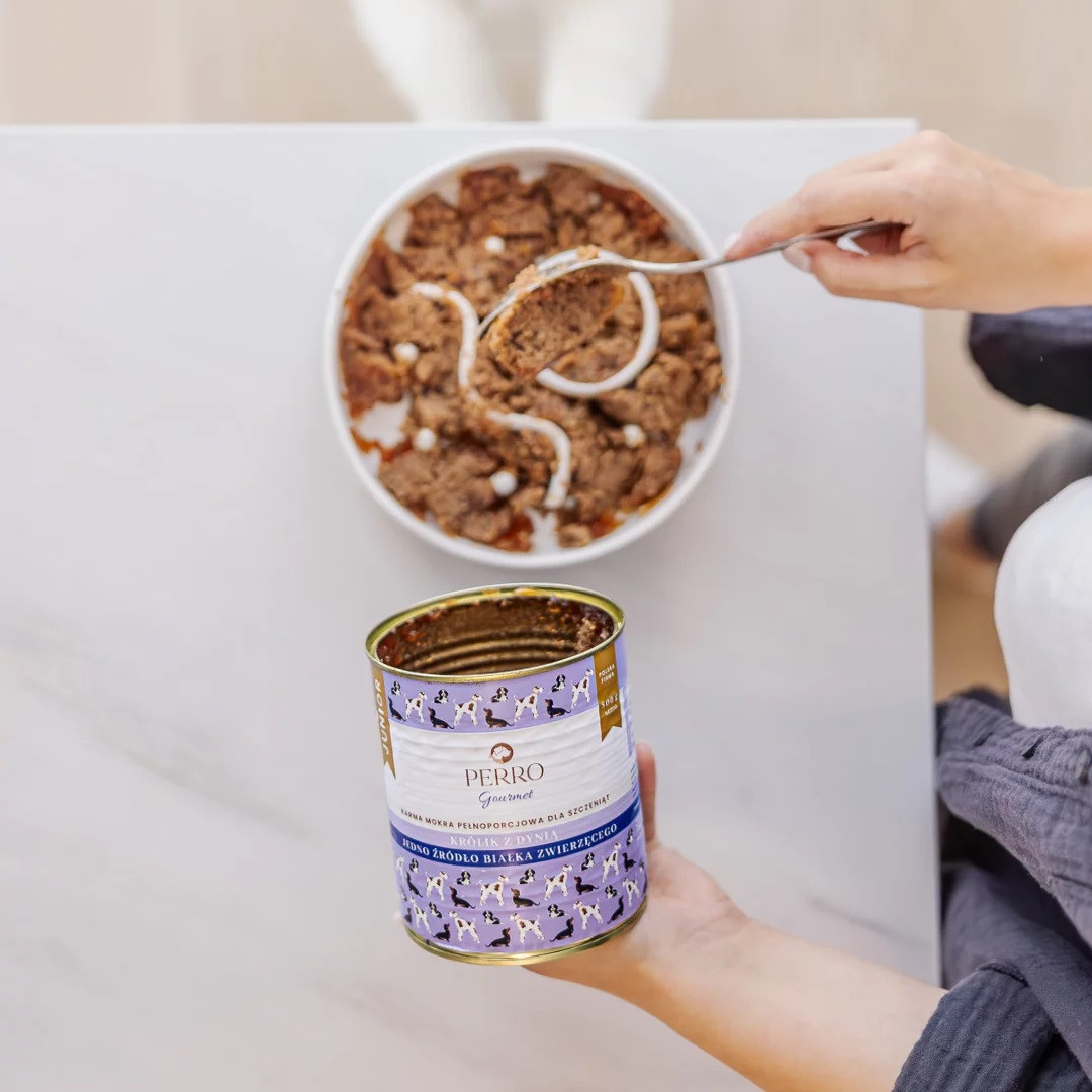 PERRO Junior Rabbit with pumpkin - Nassfutter für Hunde - 800g - foto 2