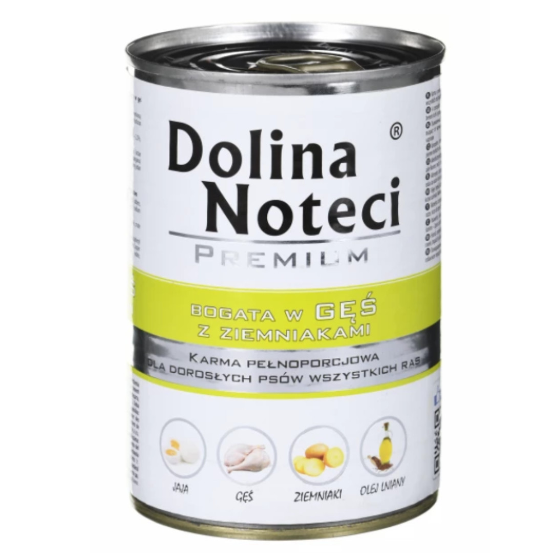 DOLINA NOTECI Premium Reich an Gans und Kartoffeln - Nassfutter für Hunde - 400 g - foto 1