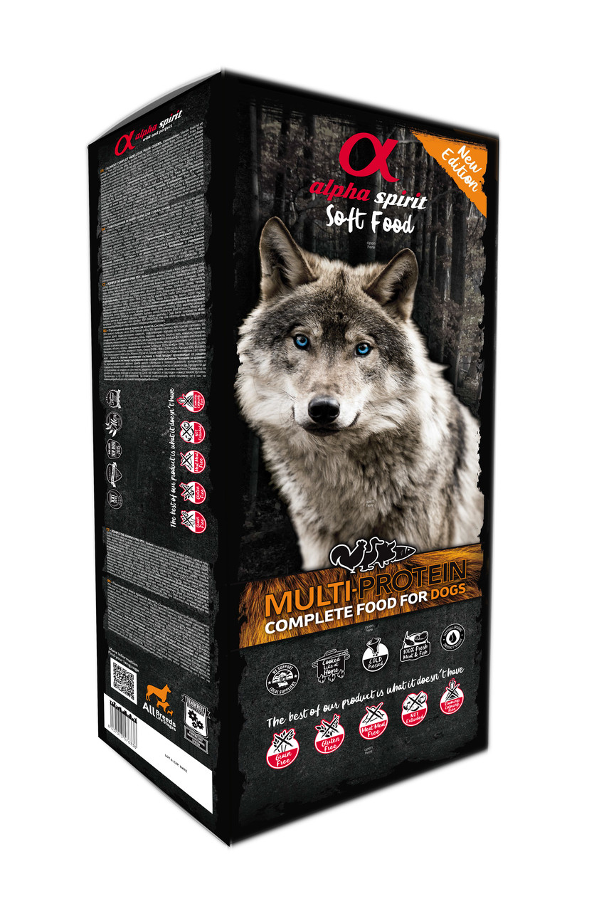 ALPHA SPIRIT Soft food Multiprotein - halbnasses hundefutter - 9kg - foto 2