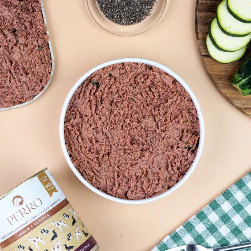 PERRO Turkey with zucchini Monoprotein - Nassfutter für Hunde - 400g - foto 2