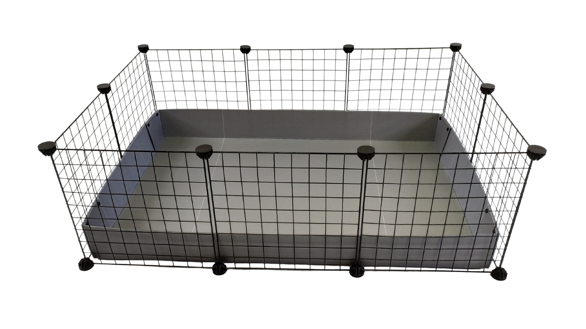 C&C Modular Käfig 3x2 110x75 cm Meerschweinchen, Igel, silbergrau - foto 1