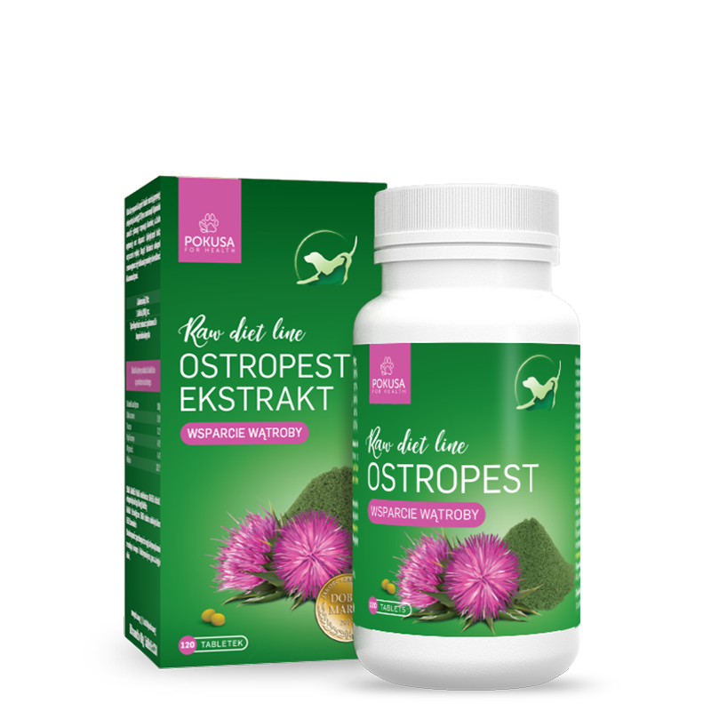POKUSA RawDietLine Milk thistle extract - nahrungsergänzungsmittel für hunde und katzen - 120 stück - foto 1