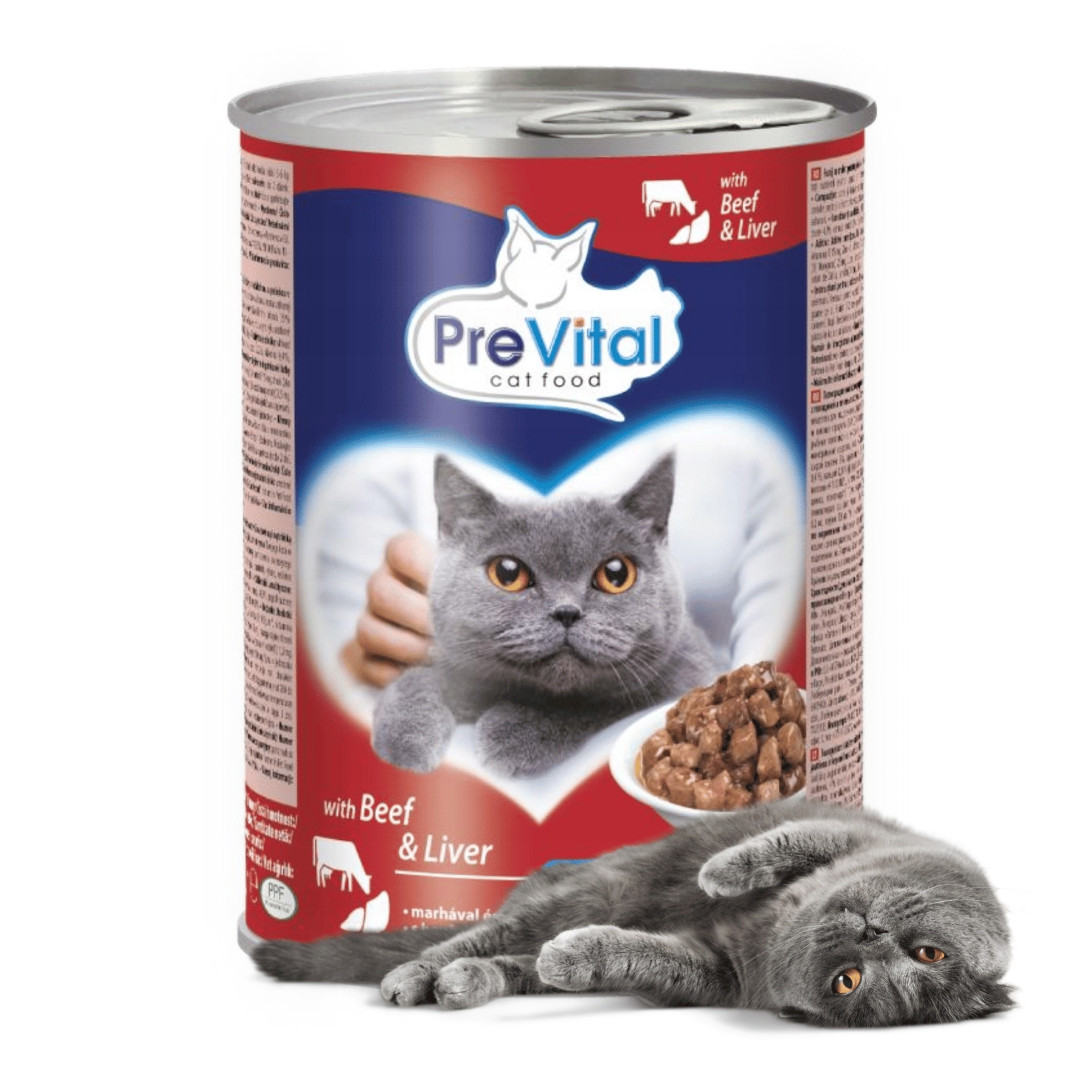 PREVITAL Beef with liver in gravy - nassfutter für Katzen - 2x415g - foto 3