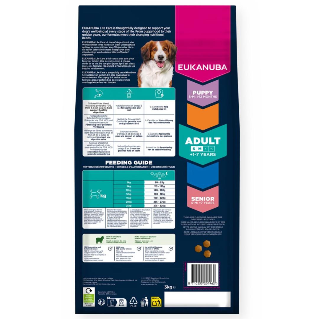 EUKANUBA Adult Small/Medium Rich in lamb & rice - trockenfutter für Hunde - 12kg - foto 3