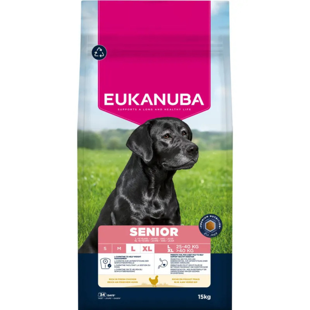 EUKANUBA Senior Large and extra large breeds Chicken - trockenfutter für Hunde - 15kg - foto 1