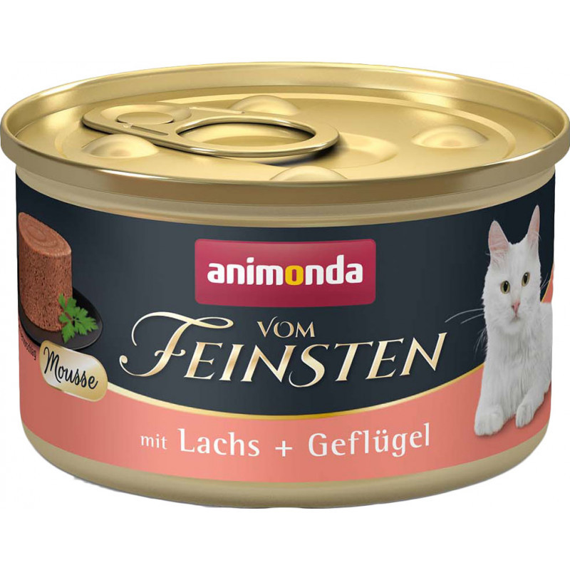 ANIMONDA Vom Feinsten Mousse Salmon and poultry - nassfutter für Katzen - 85g - foto 2