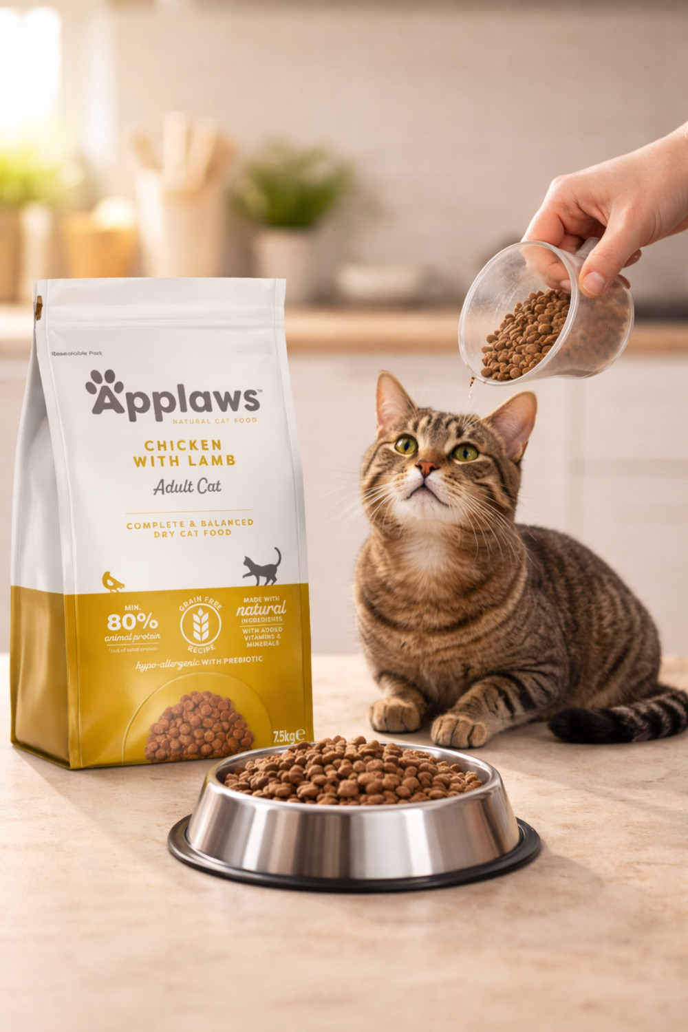 APPLAWS Chicken with lamb - trockenfutter für Katzen - 7,5kg - foto 3