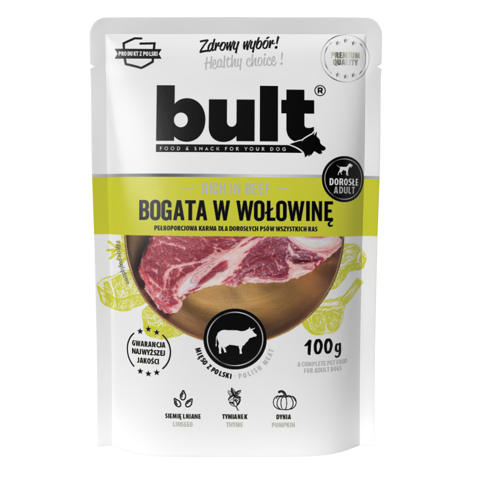 BULT Rich in beef - Nassfutter für Hunde - 100g - foto 1