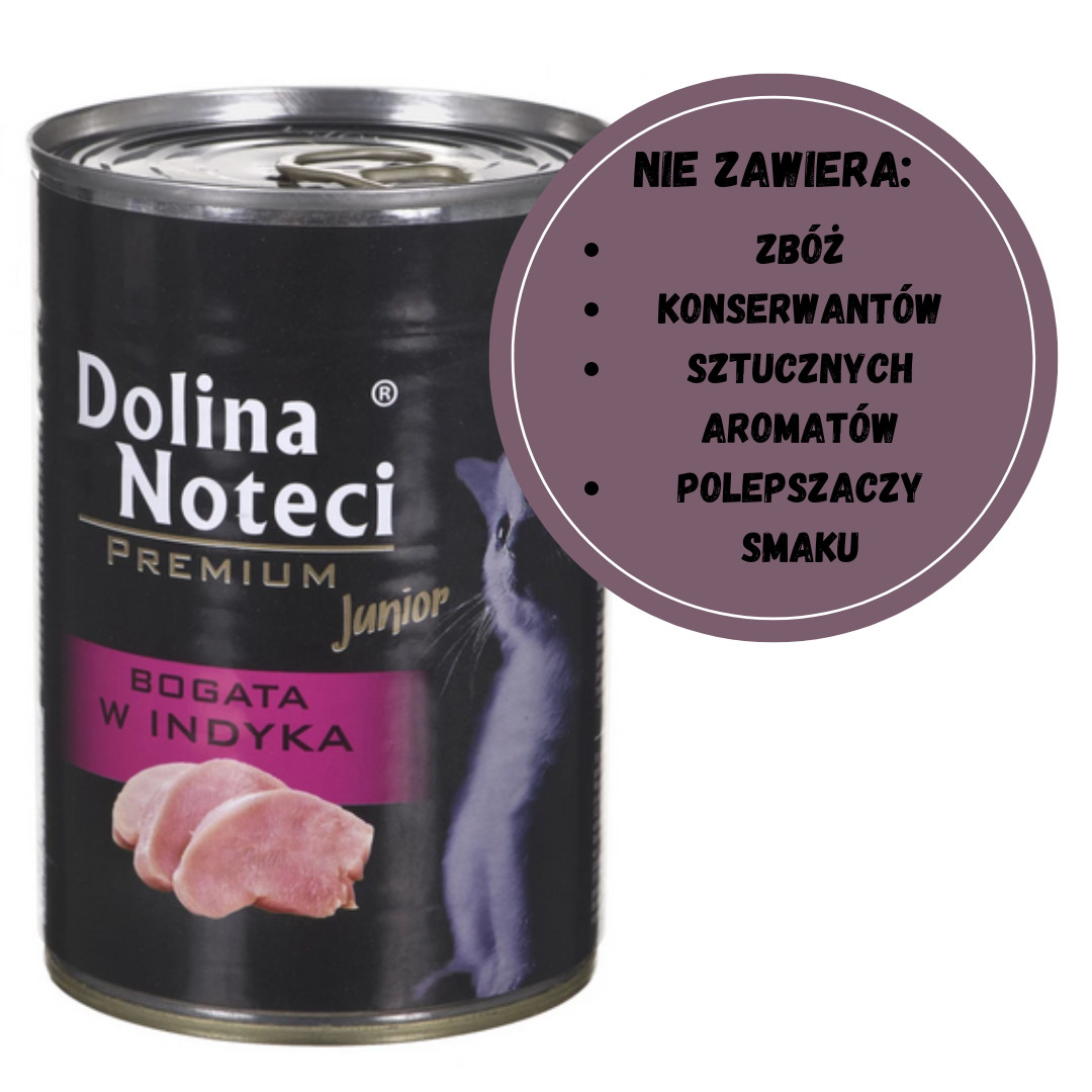 Dolina Noteci Premium Junior reich an Pute - Nassfutter für Katzen - 400 g - foto 2