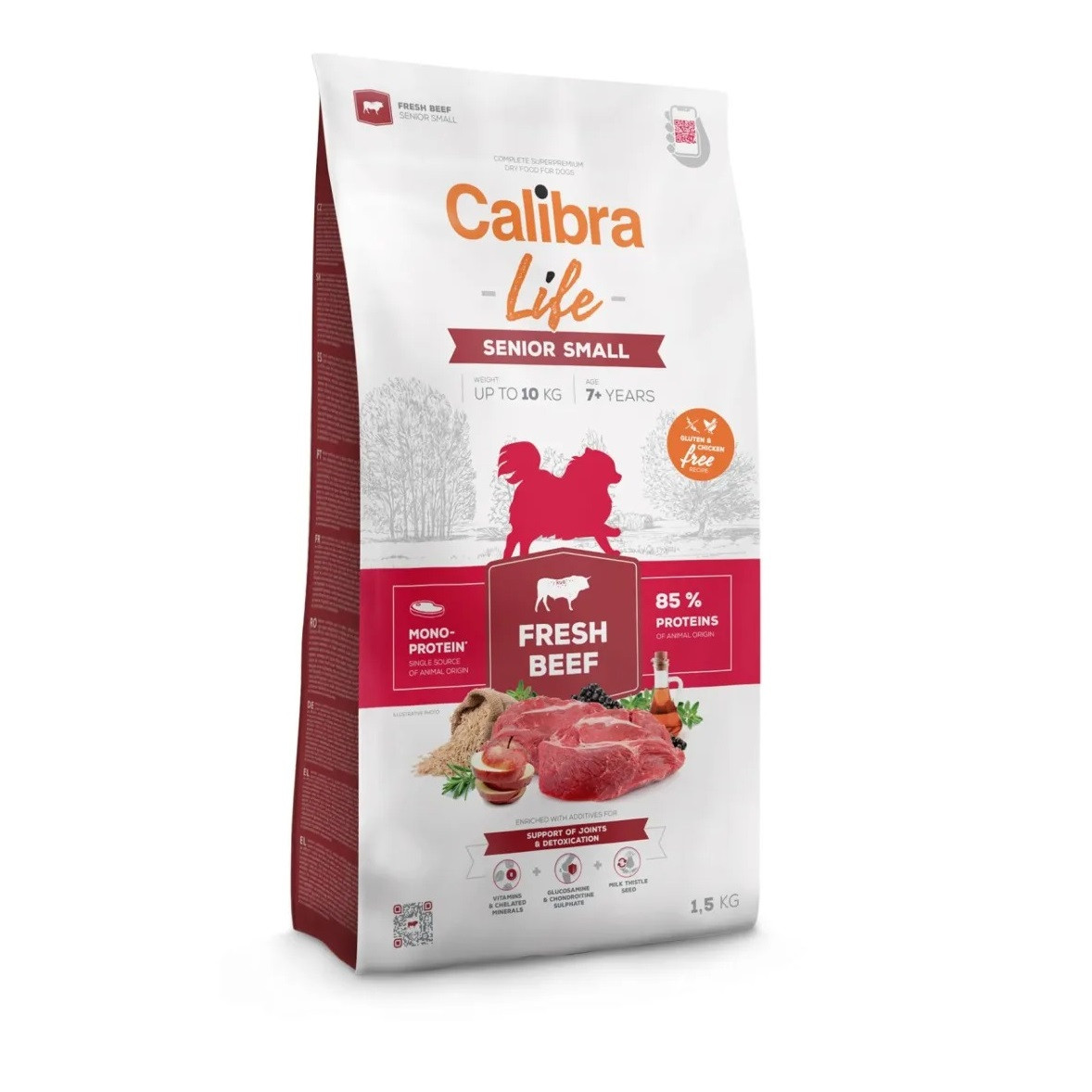 CALIBRA Dog Life Senior Small Fresh Beef - trockenfutter für Hunde - 1,5kg - foto 1