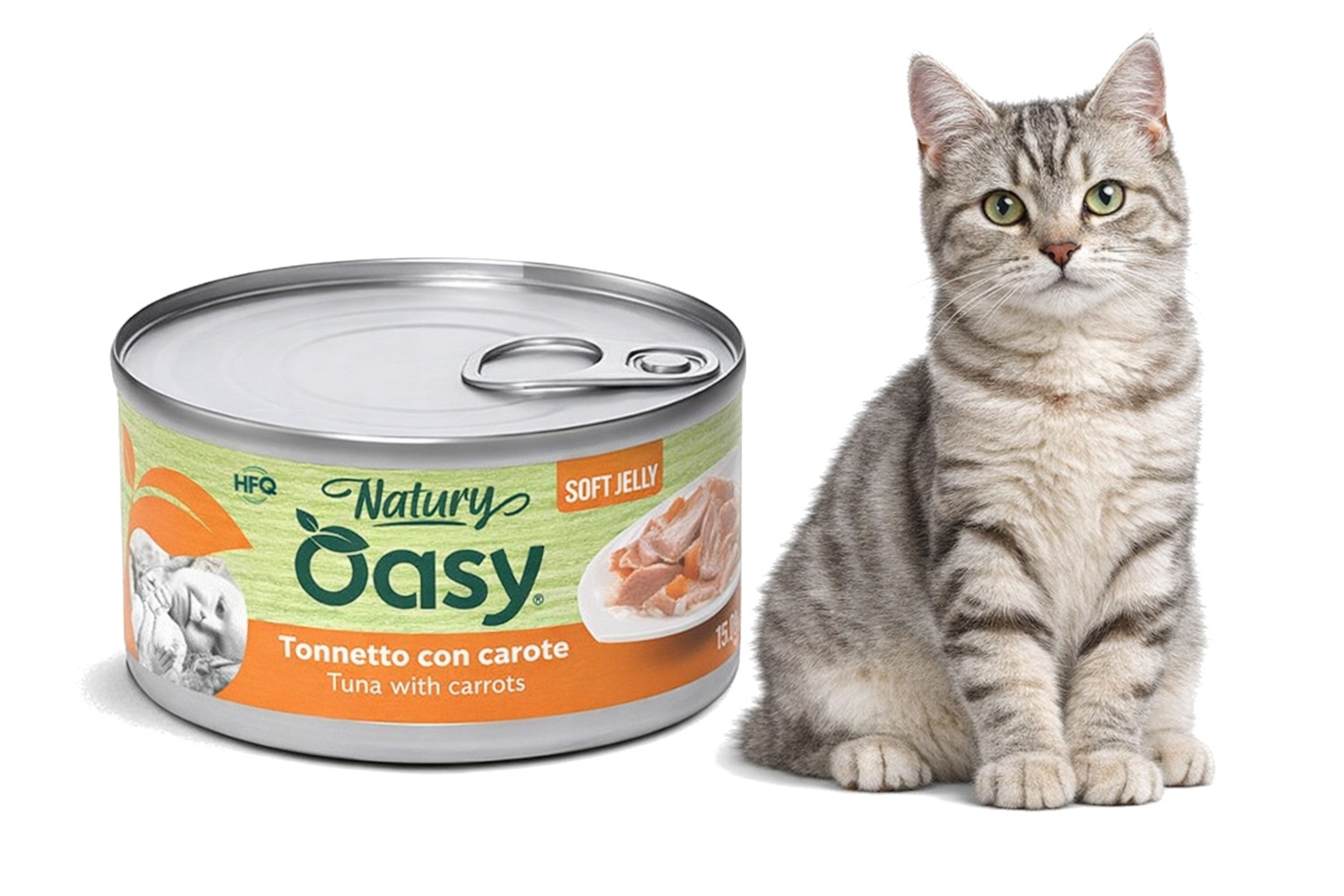 OASY Natury Soft Jelly Tuna with carrots - nassfutter für Katzen - 150g - foto 2