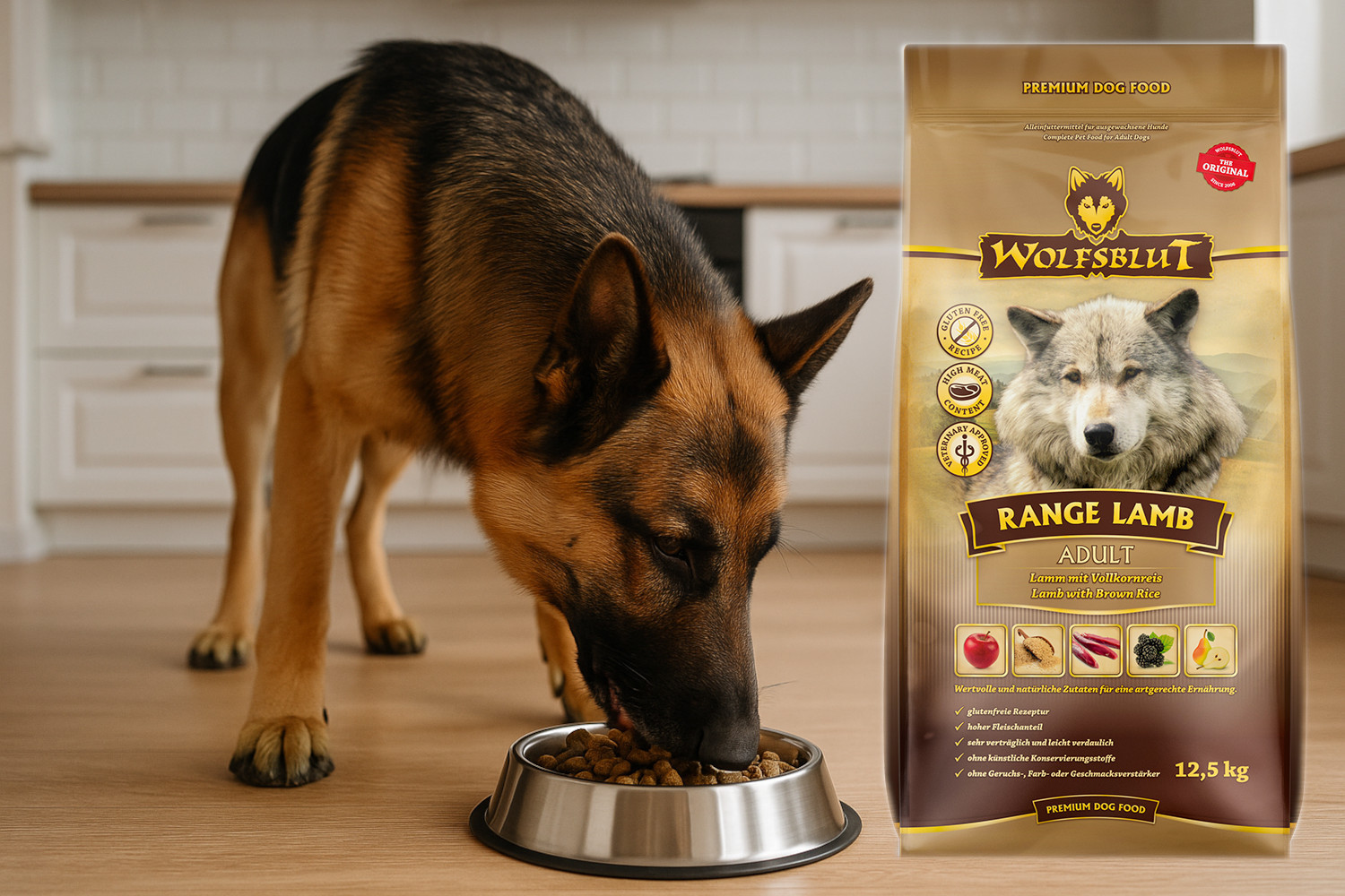 WOLFSBLUT Range Lamb Lamb with rice - trockenfutter für Hunde - 2x12,5kg - foto 4