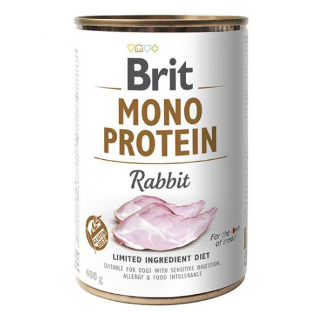 BRIT Mono Protein Rabbit - Nassfutter für Hunde - 400 g - foto 1