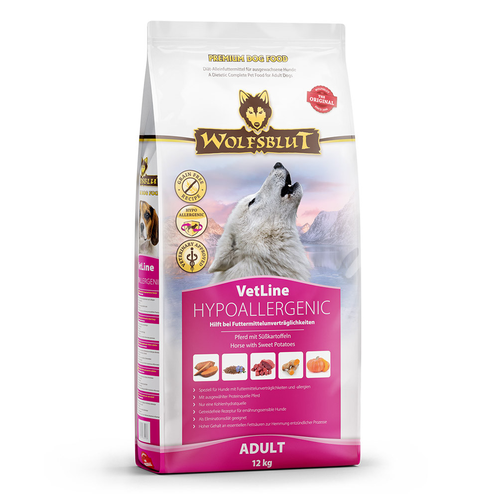 WOLFSBLUT VetLine Hypoallergenic Horse - trockenfutter für Hunde - 12kg - foto 2