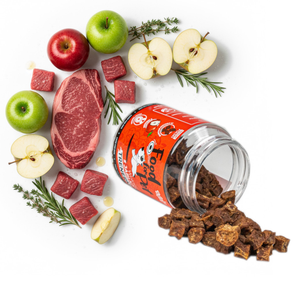 TUF TUF Beef with apple - leckerli für hunde - 120g - foto 2