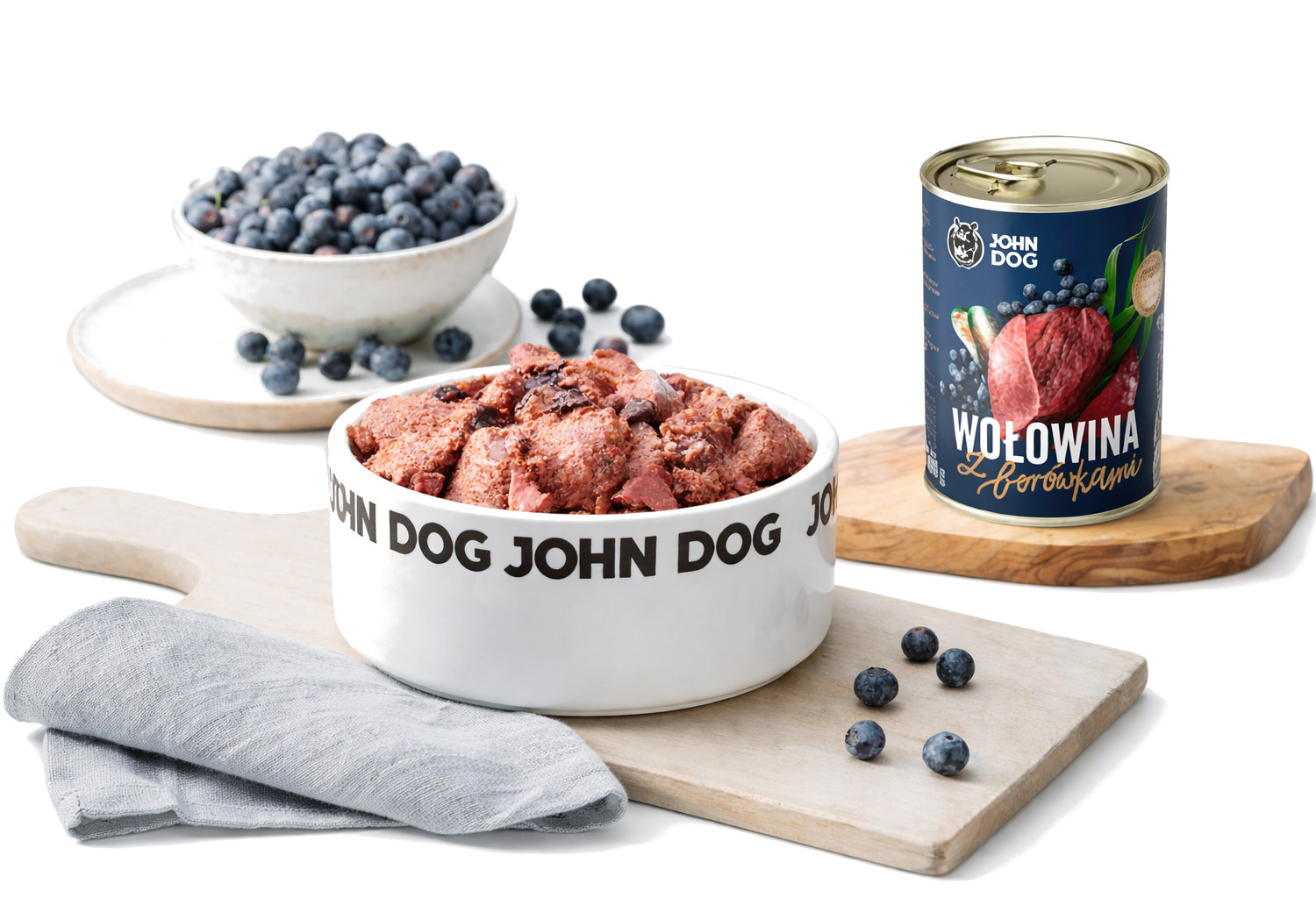 JOHN DOG Berry Line Adult Beef with blueberries - Nassfutter für Hunde - 400g - foto 1