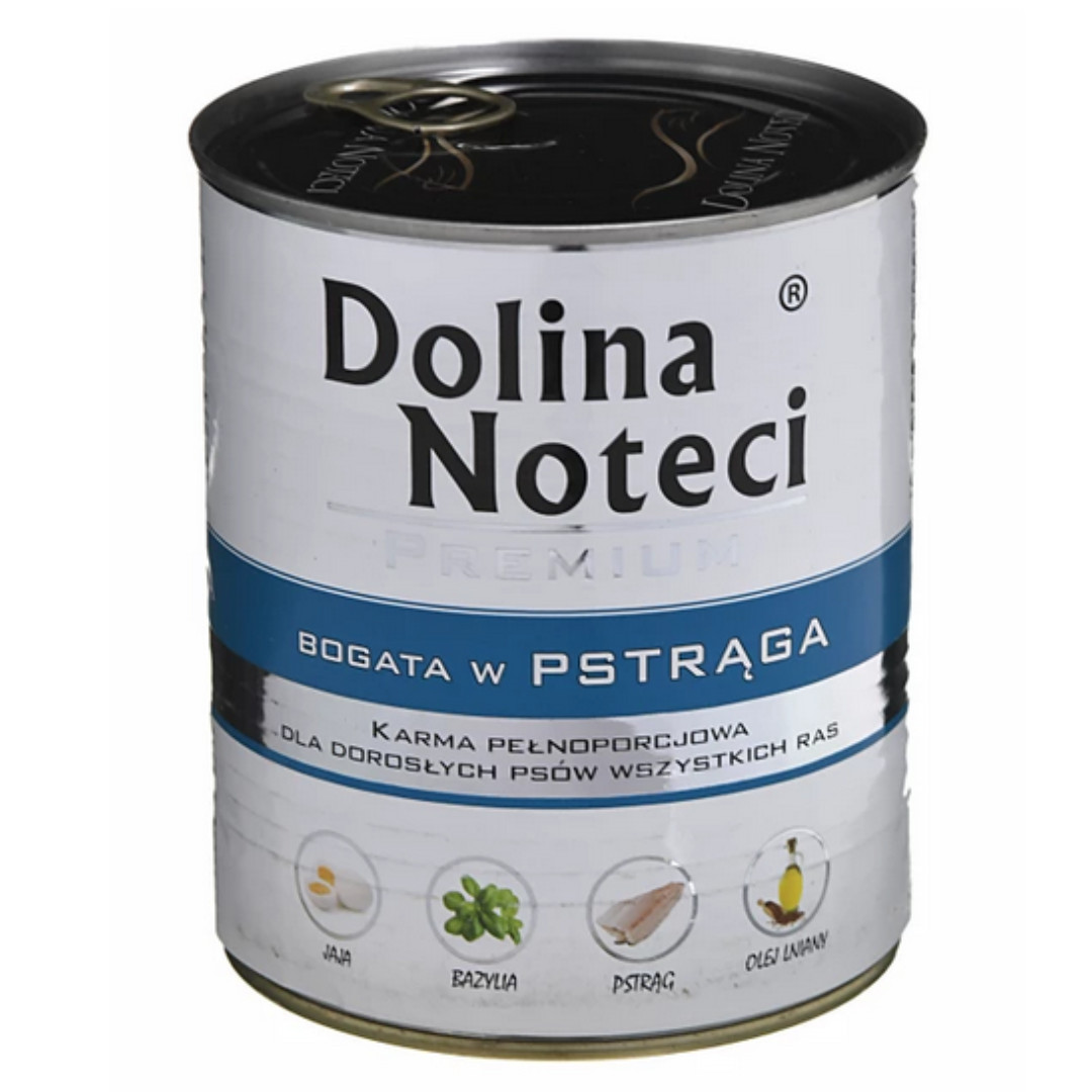 DOLINA NOTECI Premium Reich an Forellen - Nassfutter für Hunde - 800 g - foto 1