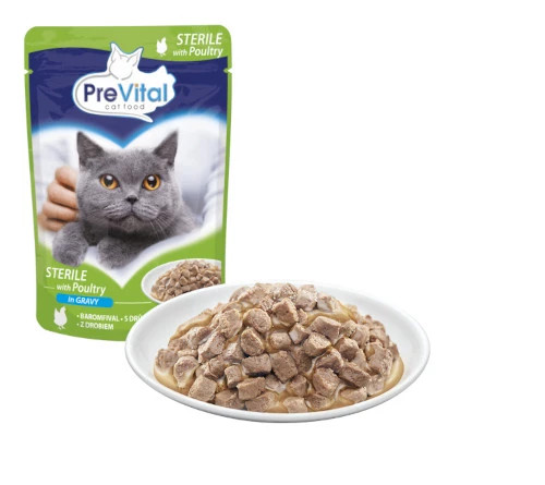 PREVITAL Katzenfutter Mix 4 Geschmacksrichtungen Huhn, Kalb, Lachs, Geflügel – Nassfutter für Katzen – 96 x 100 g - foto 7
