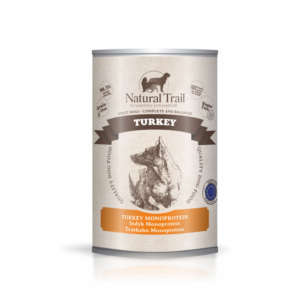 NATURAL TRAIL Truthahn Mono - Nassfutter für Hunde - 400g - foto 2