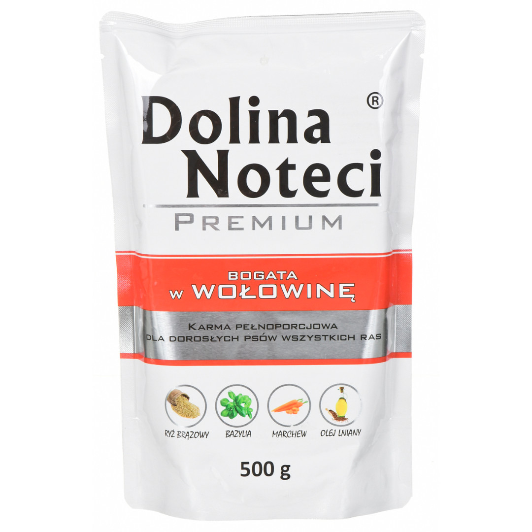 DOLINA NOTECI Premium Rich in beef - Nassfutter für Hunde - 500 g - foto 1