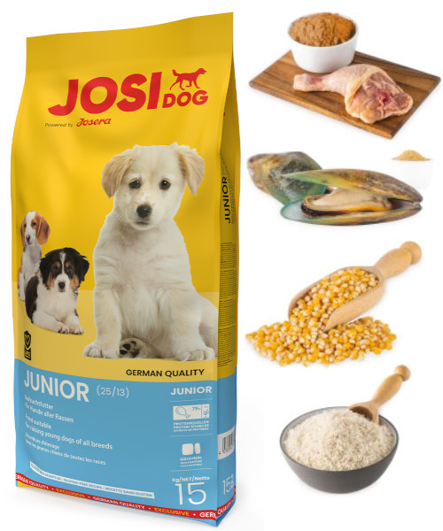 JOSERA JosiDog Junior mit Huhn - Trockenfutter für Welpen - 15 kg - foto 2