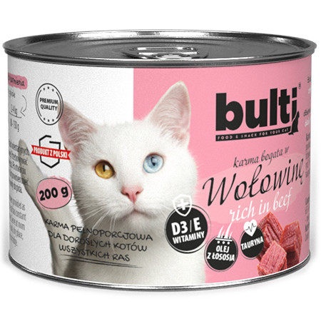 BULTI Rich in beef - nassfutter für Katzen - 6x200g - foto 3